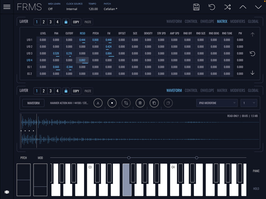 Imaginando FRMS - Granular Synthesizer