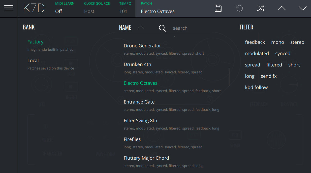 Imaginando K7D - Tape Delay