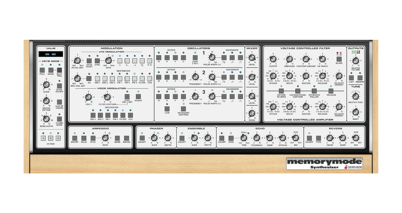 Cherry Audio CA Memorymode Synthesizer