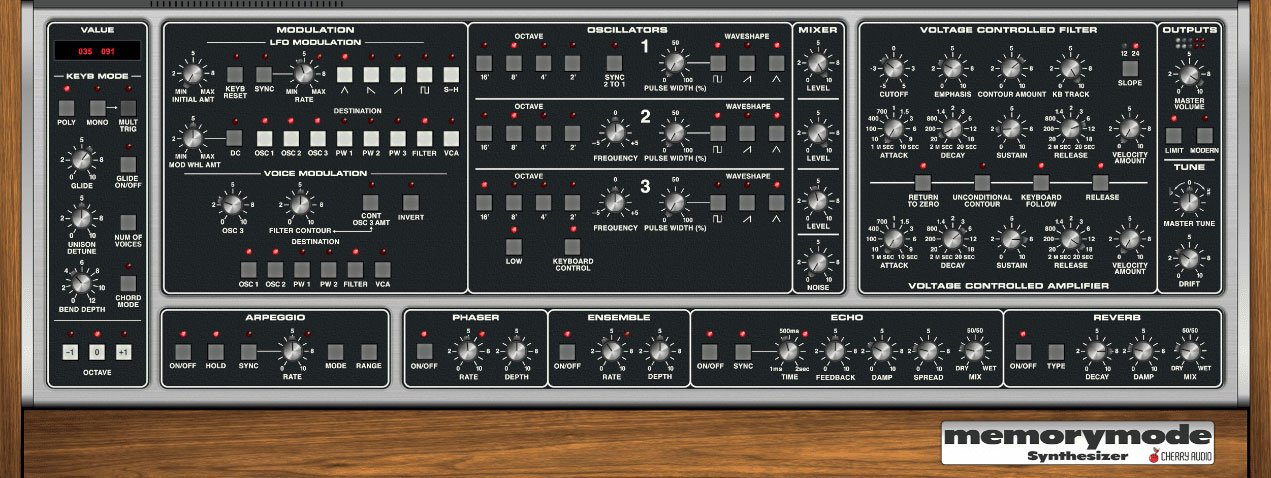 Cherry Audio CA Memorymode Synthesizer