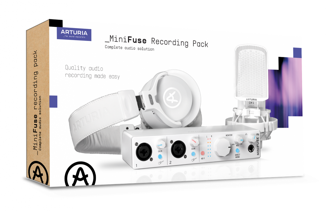 ARTURIA MiniFuse Recording Pack White