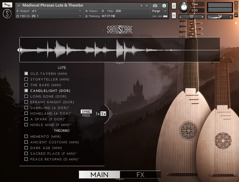 Boom Library Sonuscore Lute & Theorbo Medieval Phrases