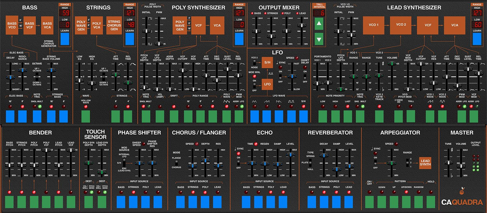 Cherry Audio CA Cherry Audio Quadra Synthesizer