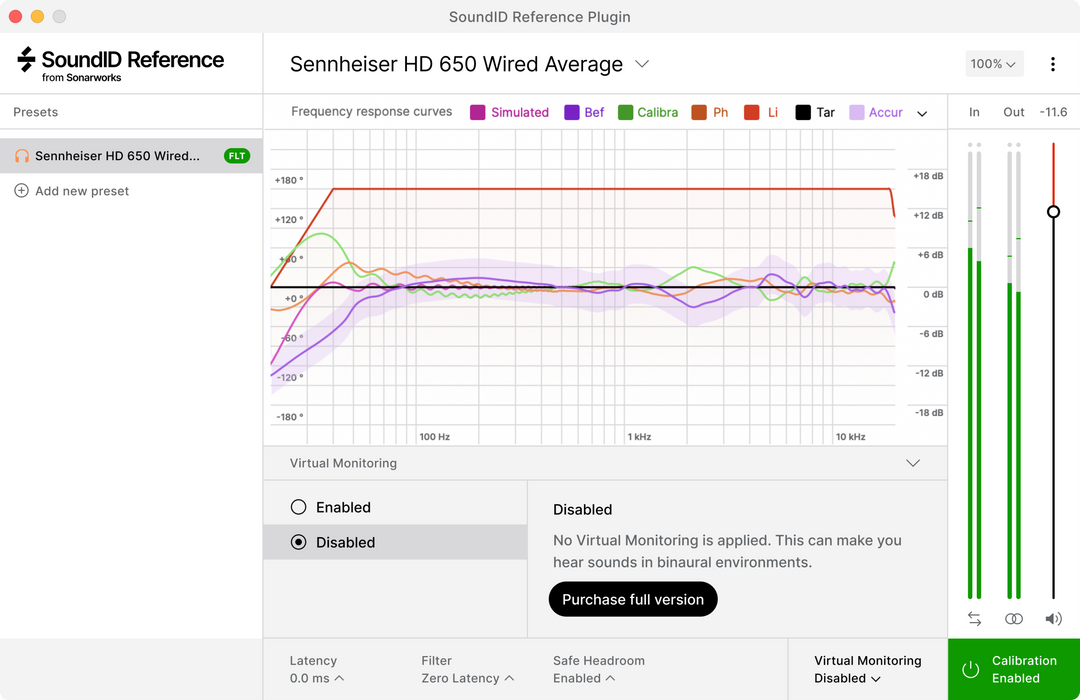 SONARWORKS SoundID Reference Virtual Monitoring Add-On