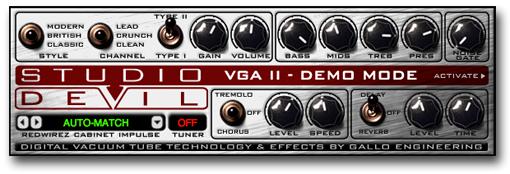 Studio Devil Virtual Guitar Amp II